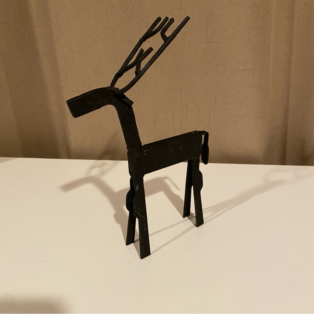 Vintage Mid Century Modern (MCM)‎ Wrought Iron Reindeer